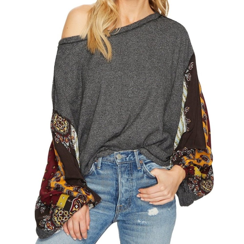 WE THE FREE-Charcoal Gray "BLOSSOM" Thermal